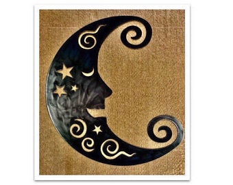 Man in the moon wall decor