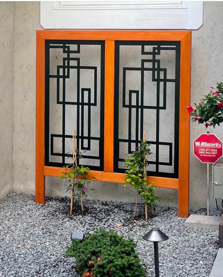 Metal Insert Wood Frame