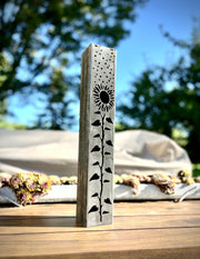 Garden Pillar on a wooden deck