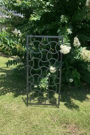 Outdoor trellis in yard 