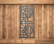 Metal panel decor