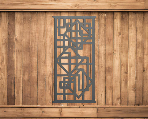 Metal panel decor