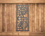Metal panel decor