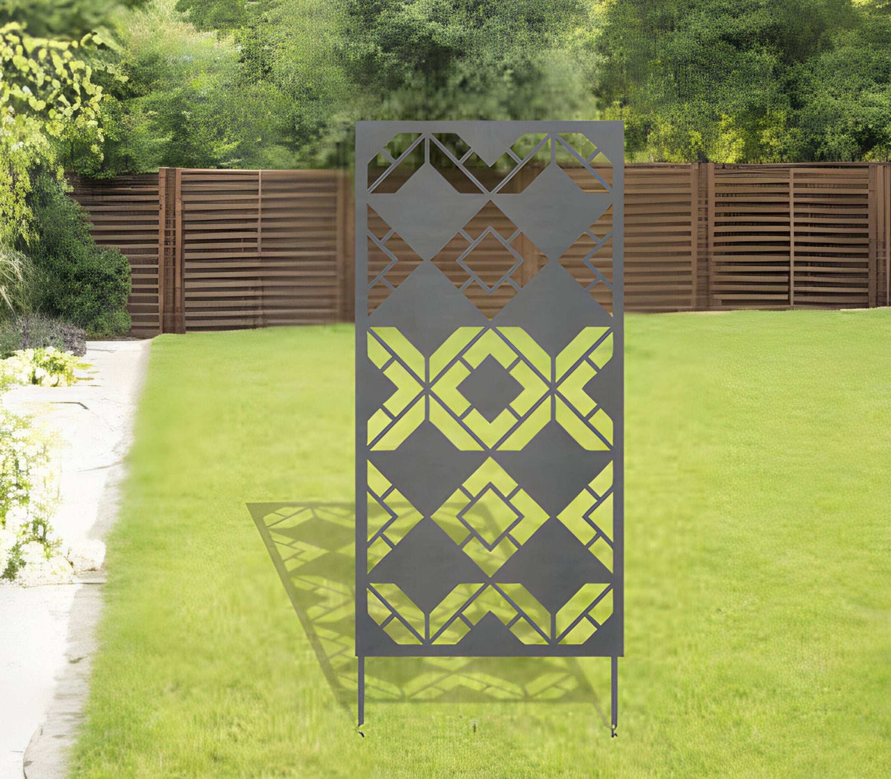 metal privacy panels outdoor