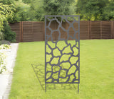 metal privacy screen with stakes
