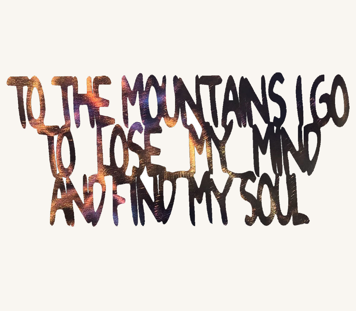 metal phrase on a white background