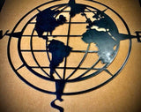 Compass Globe Wall Art